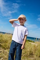 Miniatyrbilde 3 av Hvit Neutral Tiger Cotton Barn Tiger Cotton T-skjorte