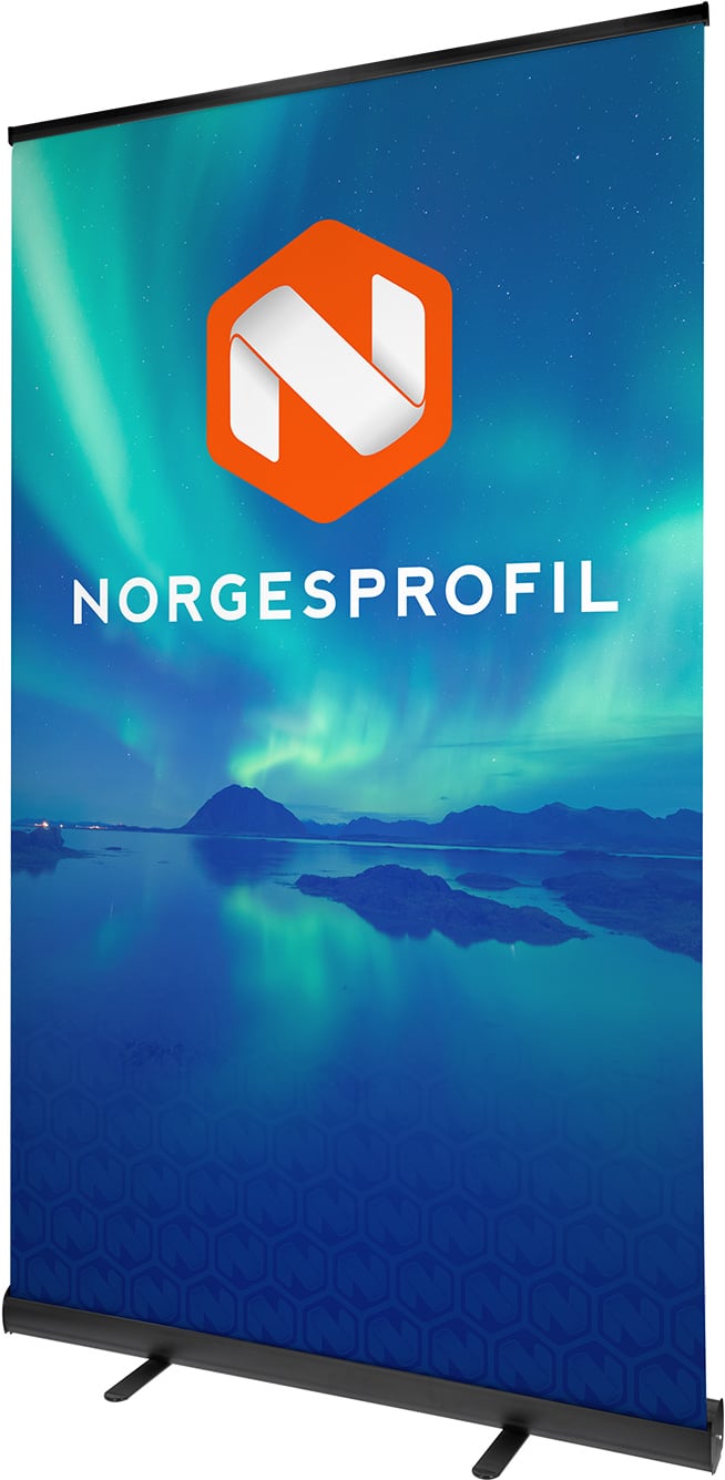 Hovedproduktbilde for 1-135-npl1059 Roll up Sort 120 cm med bæreveske