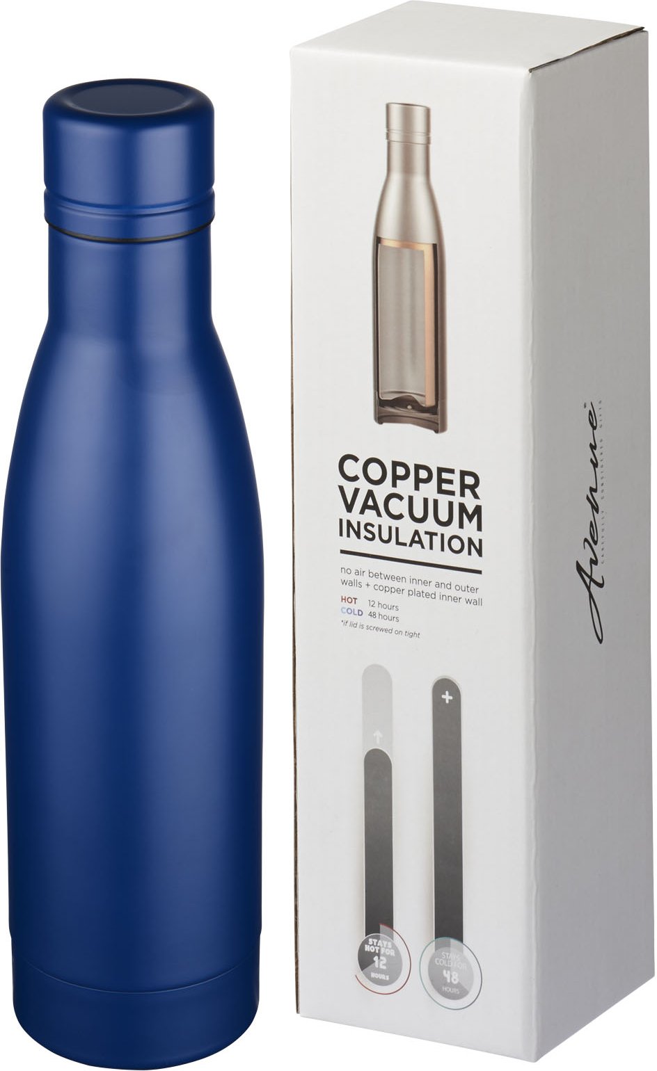 Hovedproduktbilde for Blå Vasa 500 ml Kobber Termoflaske