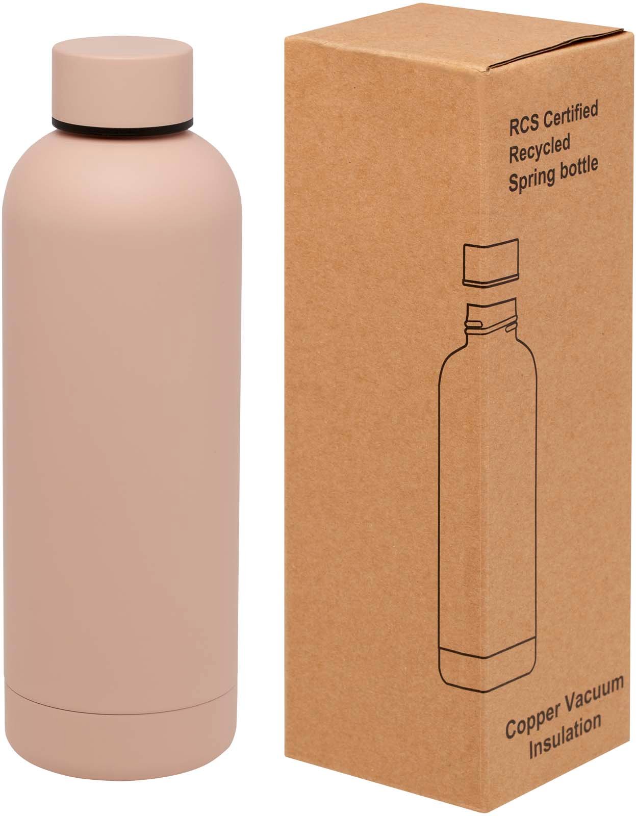 Hovedproduktbilde for Blek rosa Spring 500 ml RCS Resirkulert Rustfritt Stål og Kobber Termoflaske