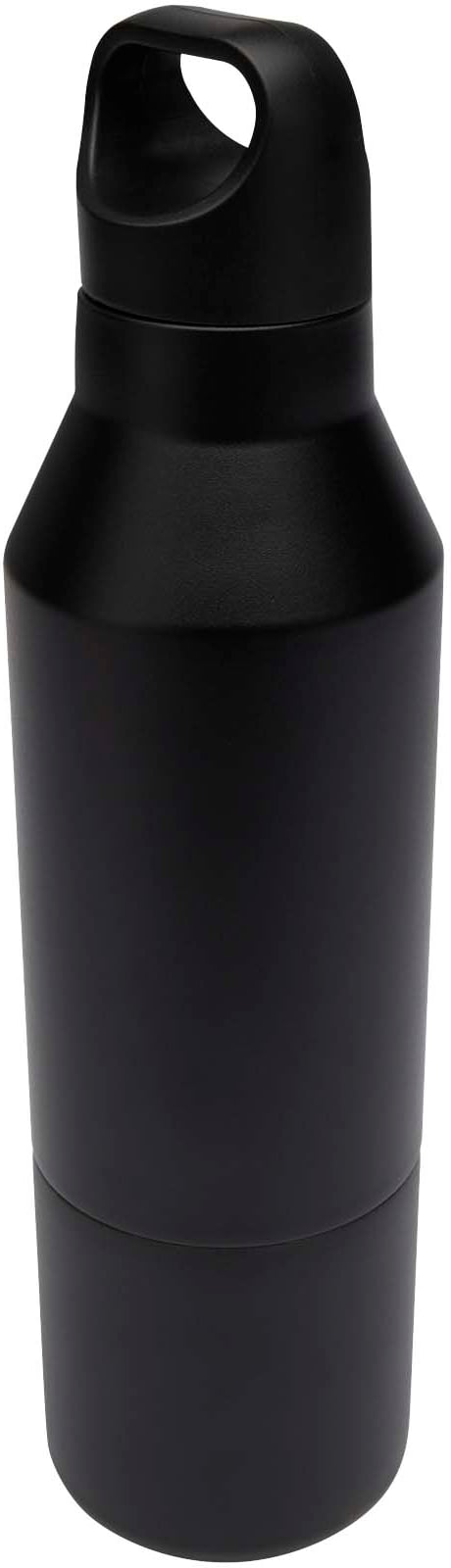 Hovedproduktbilde for Solid svart Odessy 600 ml RCS Resirkulert Rustfritt stål Termoflaske med Kopp