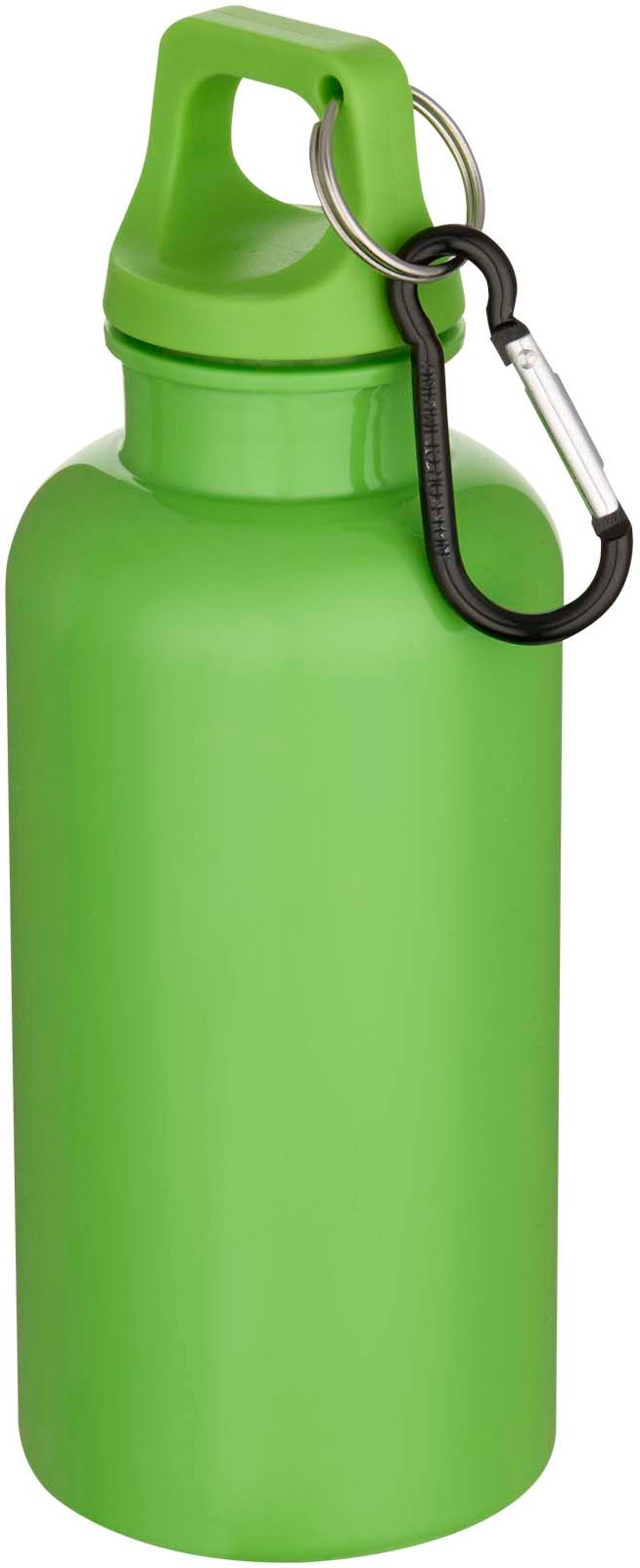 Hovedproduktbilde for Eplegrønn Oregon flaske på 400 ml med karabinkrok, av RCS-sertifisert resirkulert plast