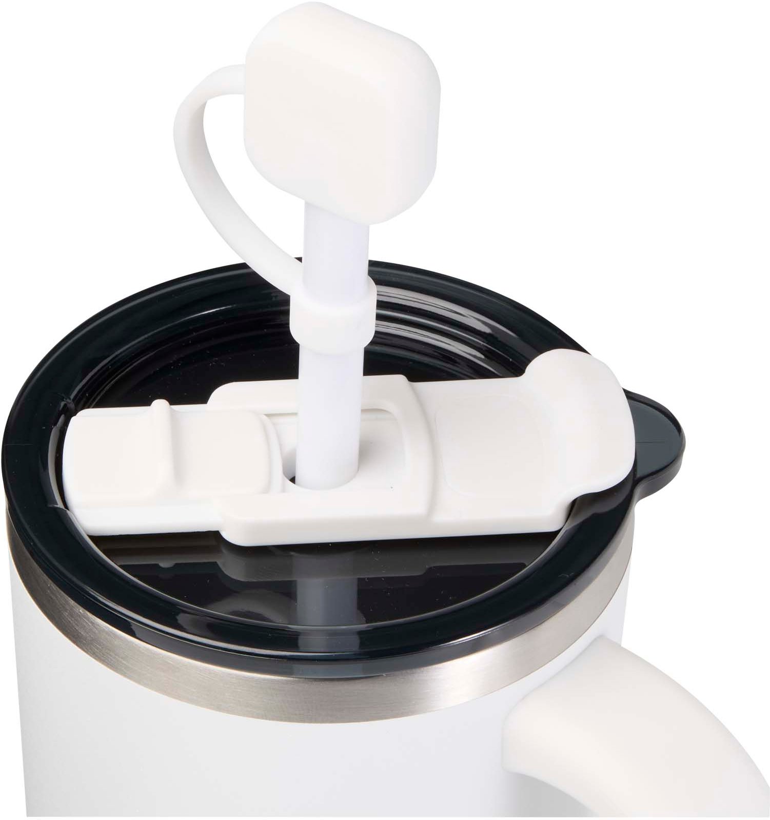 Hovedproduktbilde for Hvit Sip Trekk til Silikonsugerør