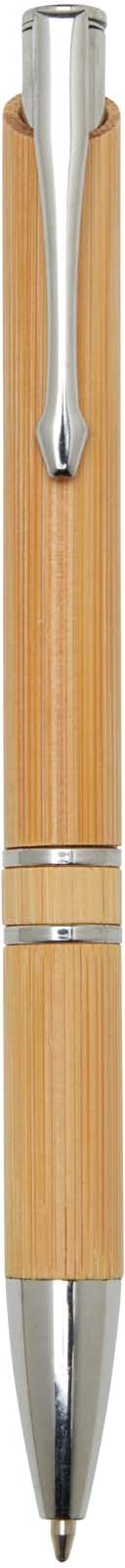 Hovedproduktbilde for Naturhvit Wicker Bambus Sort Blekk Kulepenn