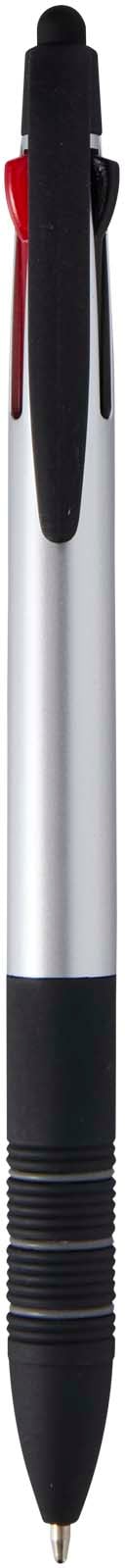 Hovedproduktbilde for Sølv Trine kulepenn med 3 blekkfarger og touch av resirkulert RCS