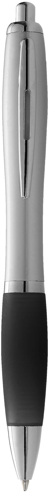 Hovedproduktbilde for Sølv/Solid svart Nash Sølvfarget Kropp Farget Grep Blått Blekk Kulepenn