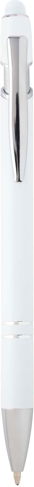 Hovedproduktbilde for Hvit Kish Resirkulert Aluminium Touch/Stylus Blått Blekk Kulepenn