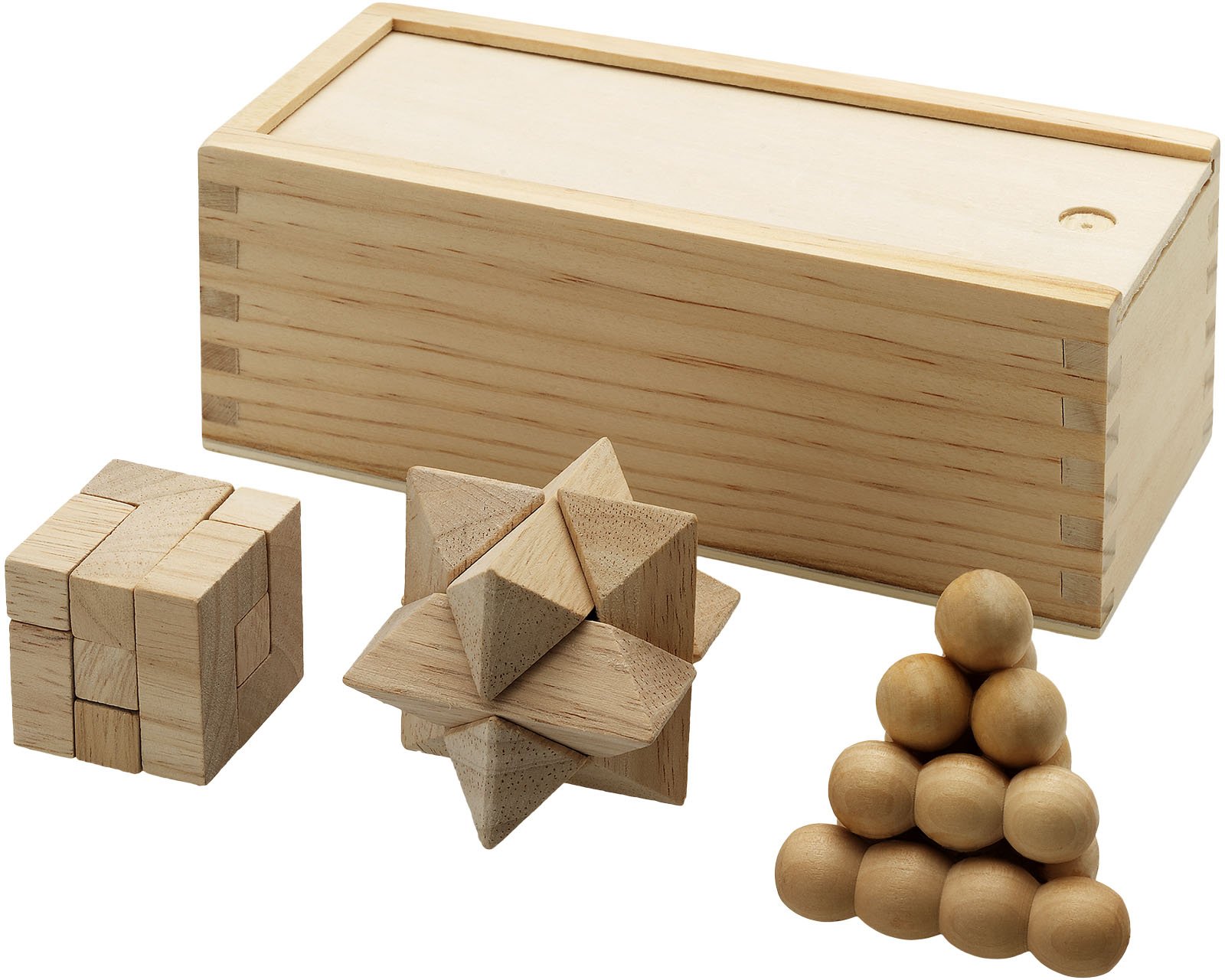 Hovedproduktbilde for Naturhvit Brainiac Tre 3 Deler Hjernenøtt