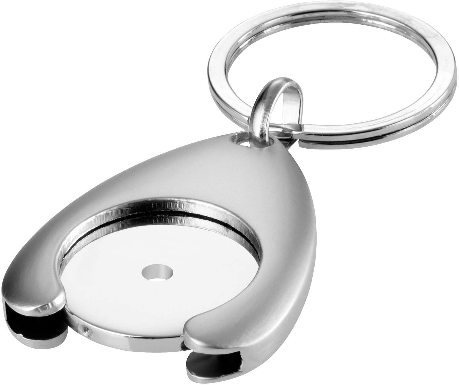 Hovedproduktbilde for Sølv Trolley Myntholder Nøkkelring