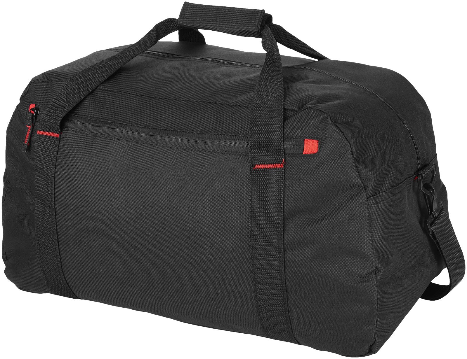 Hovedproduktbilde for Solid svart/Rød Vancouver Polyester 35L Weekendbag