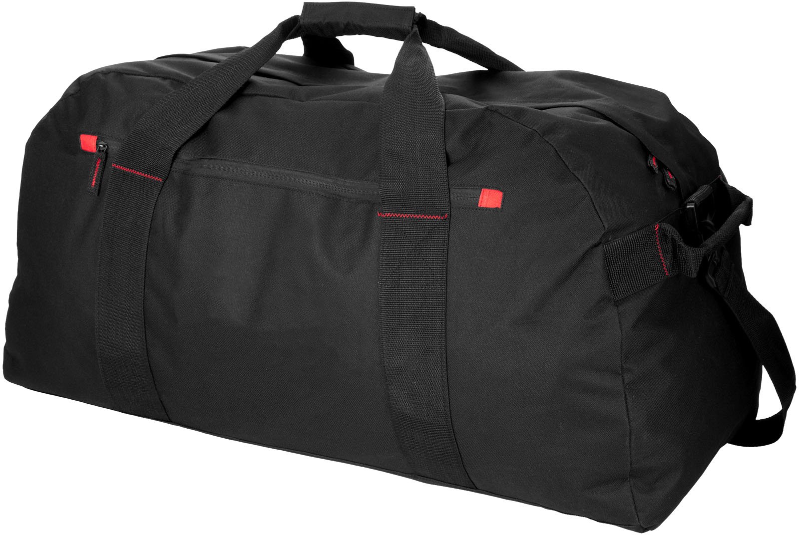 Hovedproduktbilde for Solid svart/Rød Vancouver Polyester 75L Weekendbag