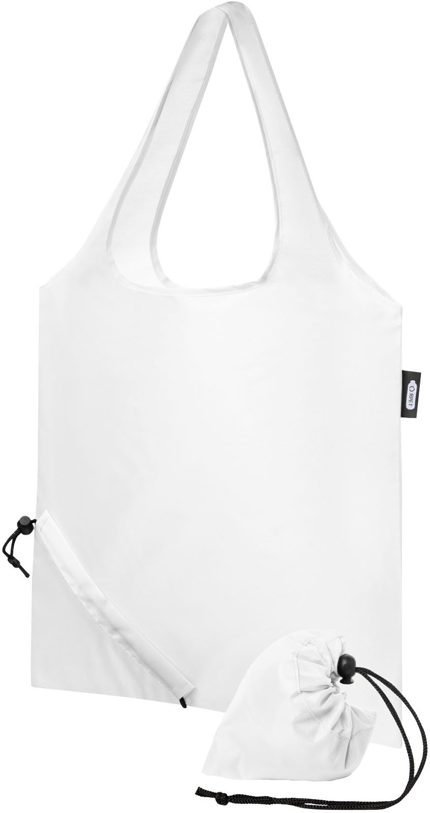 Hovedproduktbilde for Hvit Sabia RPET 7L Sammenleggbart Handlenett