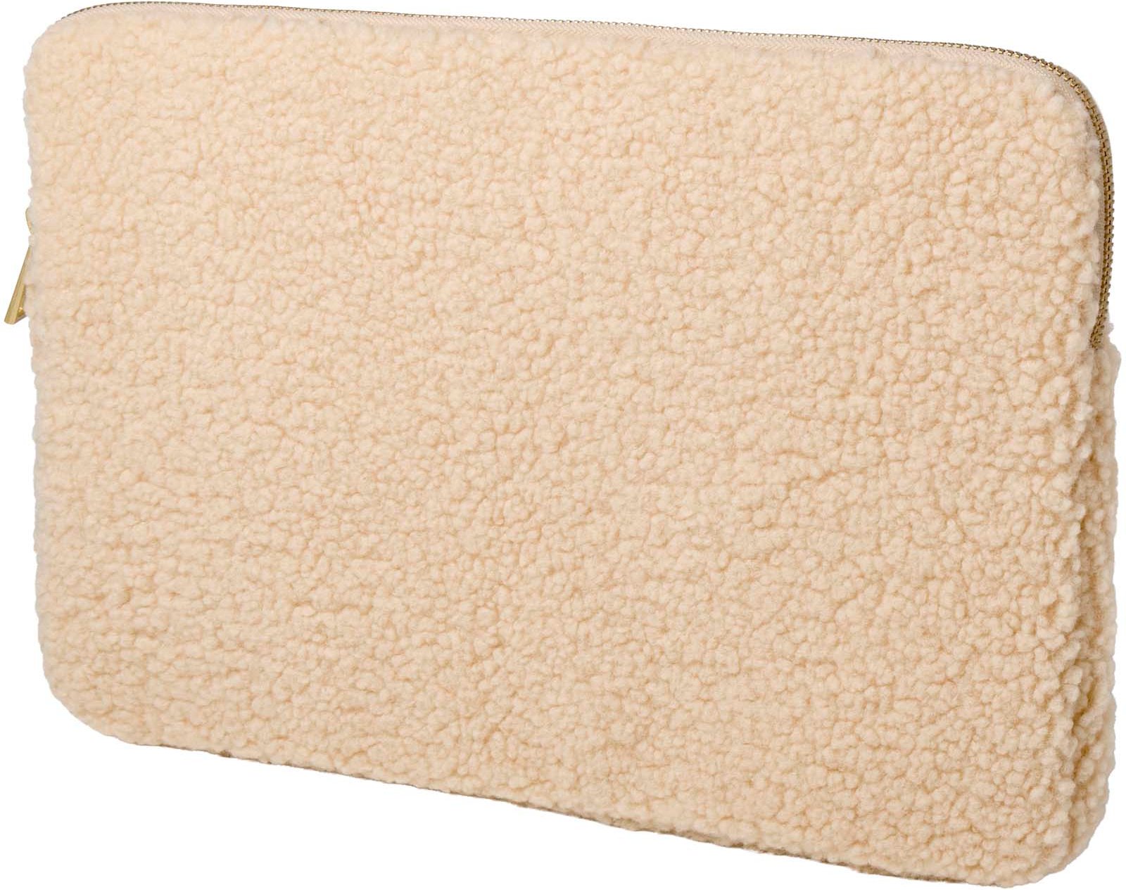 Hovedproduktbilde for Naturhvit Bear RPET Sherpa 2L Laptop Sleeve