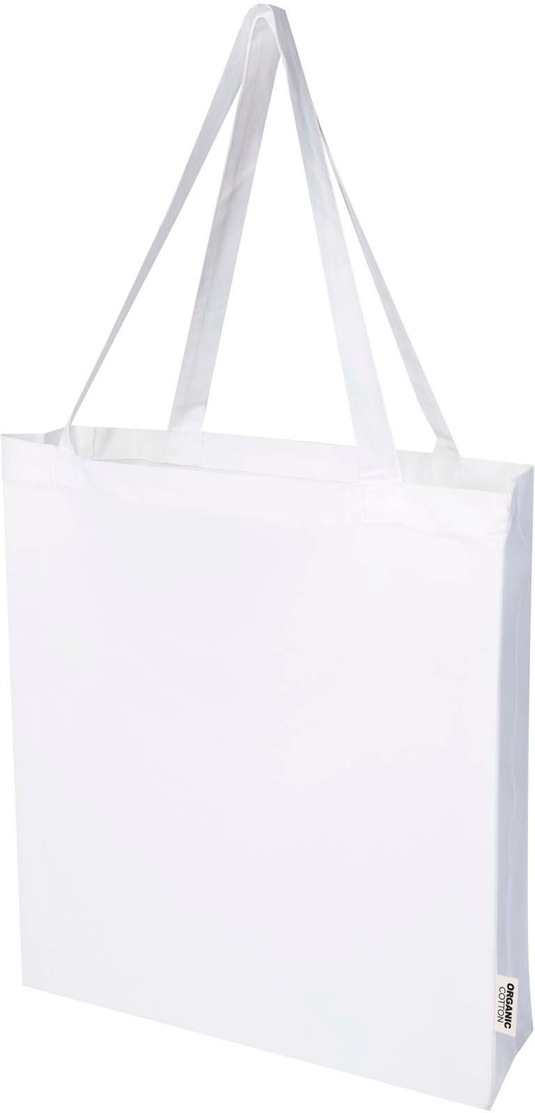 Hovedproduktbilde for Hvit Odisha 180 g/m² Økologisk Bomull 14L  Handlenett