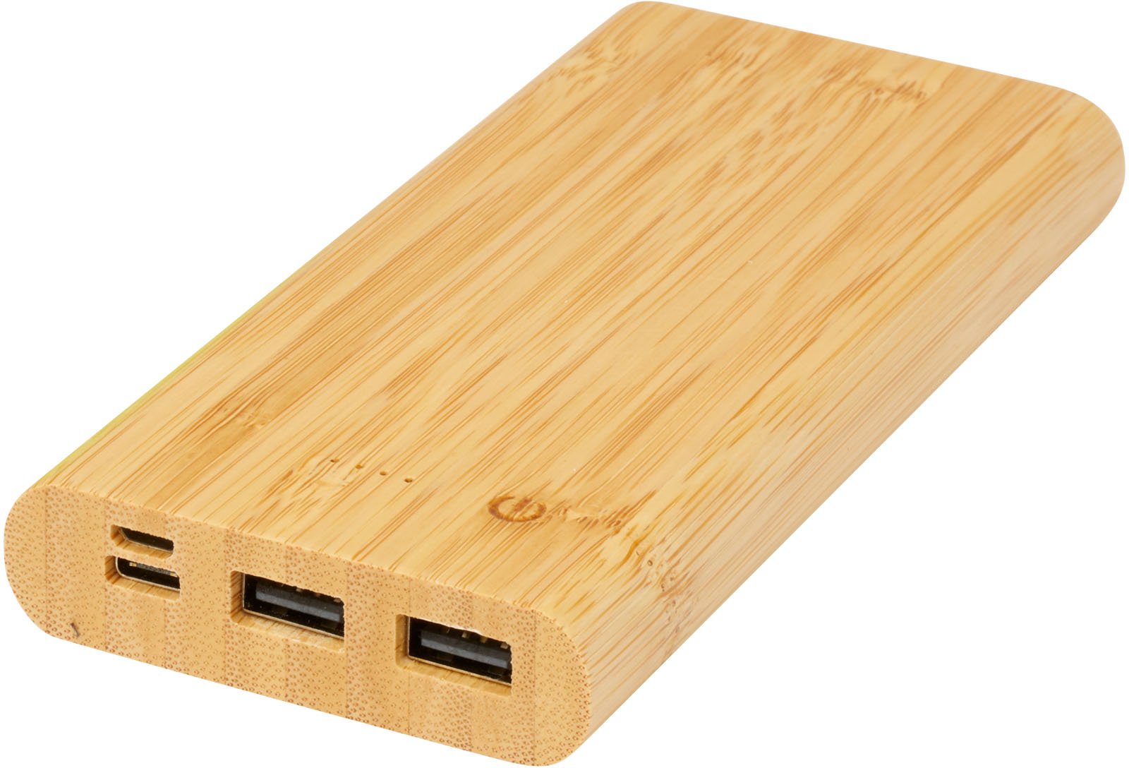 Hovedproduktbilde for Naturhvit Tulda 10.000 mAh Bambus Powerbank