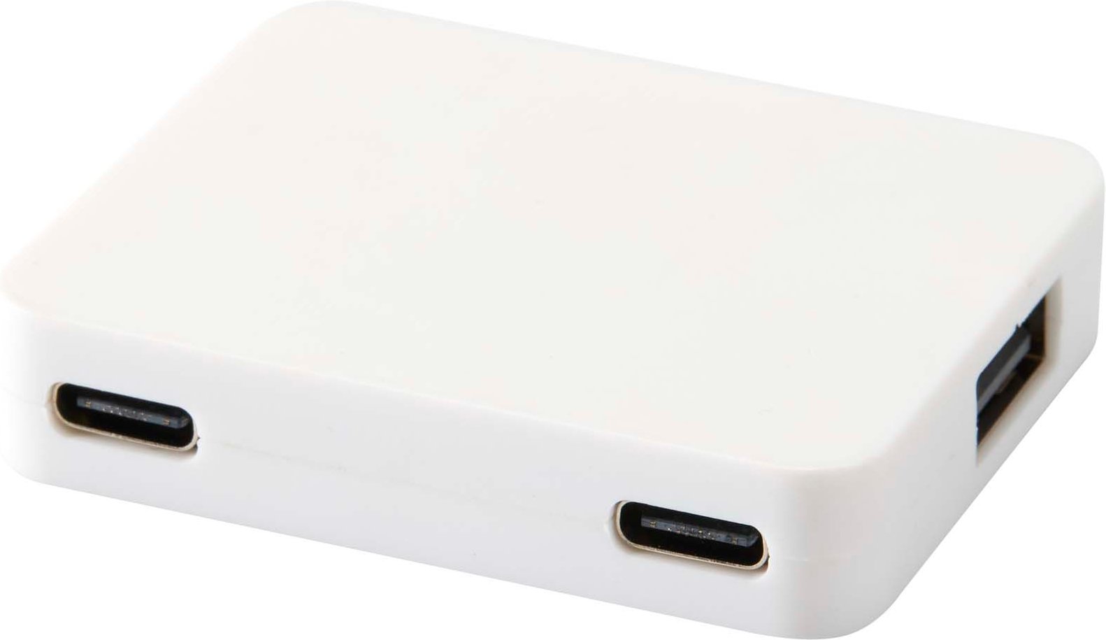 Hovedproduktbilde for Hvit Gaia Resirkulert Plast 4-porters USB Hub