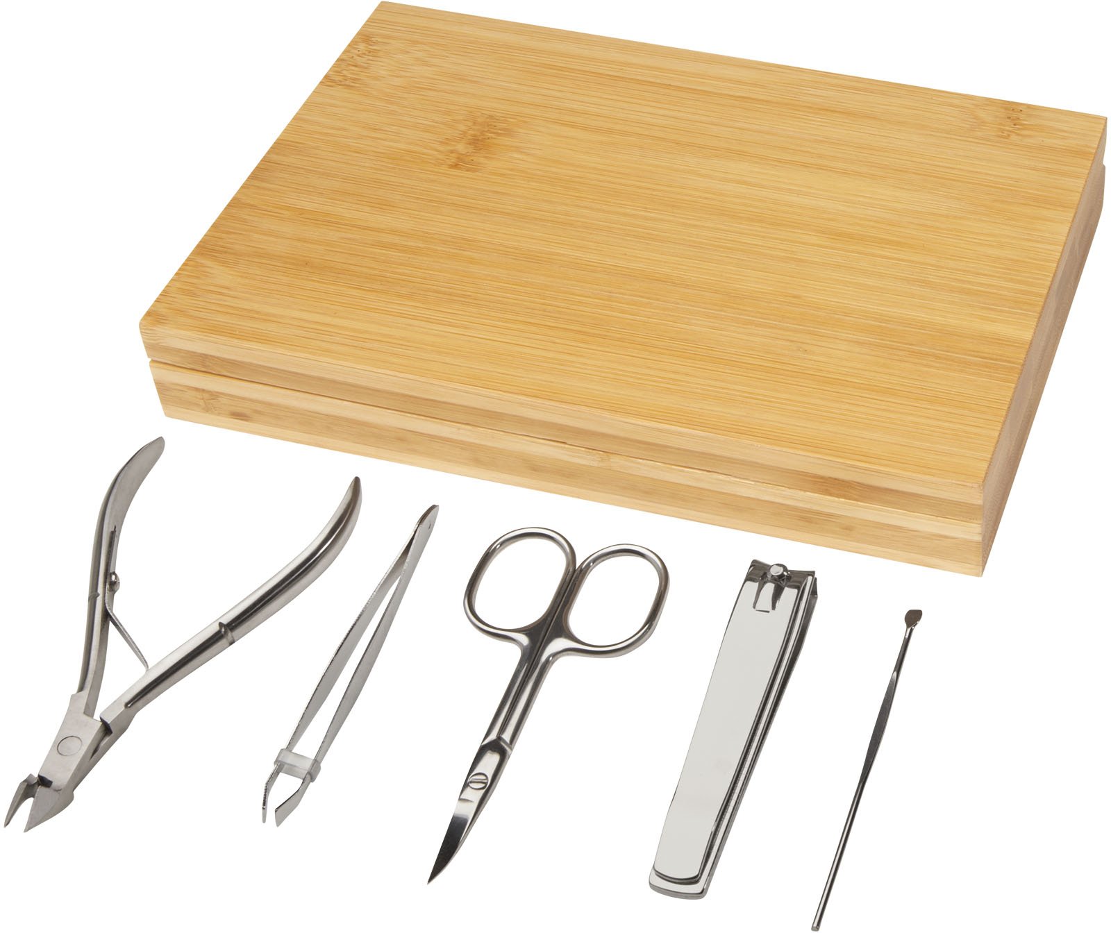 Hovedproduktbilde for Natur Ladia 5-delers Bambus Manikyrsett