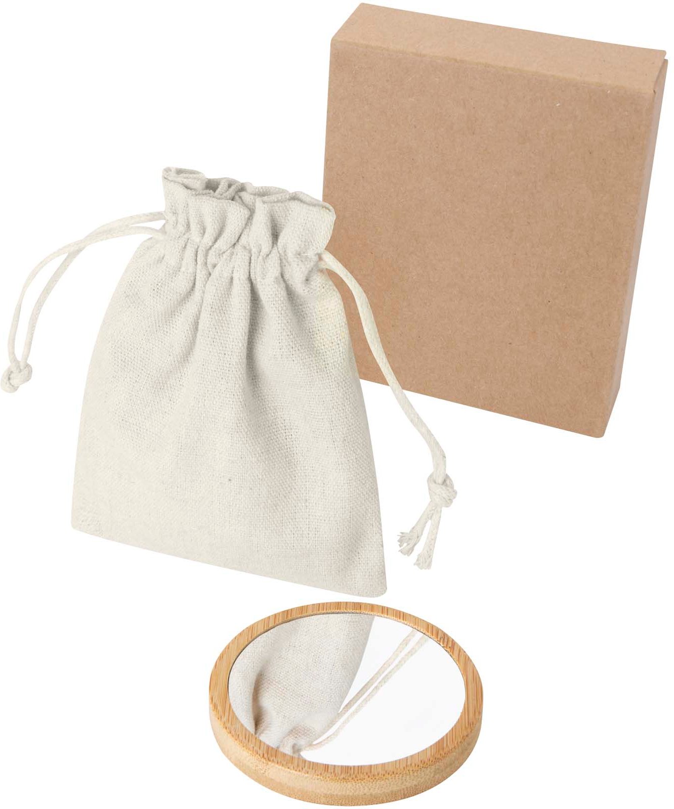 Hovedproduktbilde for Naturhvit Lustre Bambus Speil