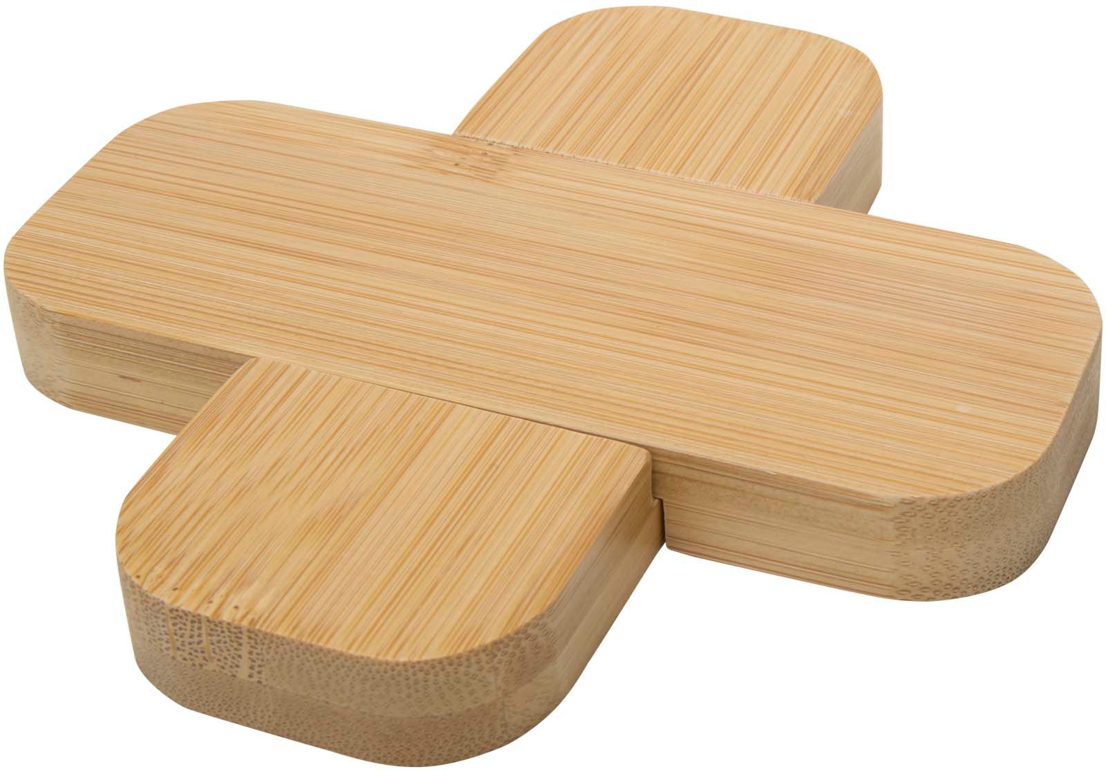 Hovedproduktbilde for Naturhvit Croc Bambus Liten Gryteunderlag