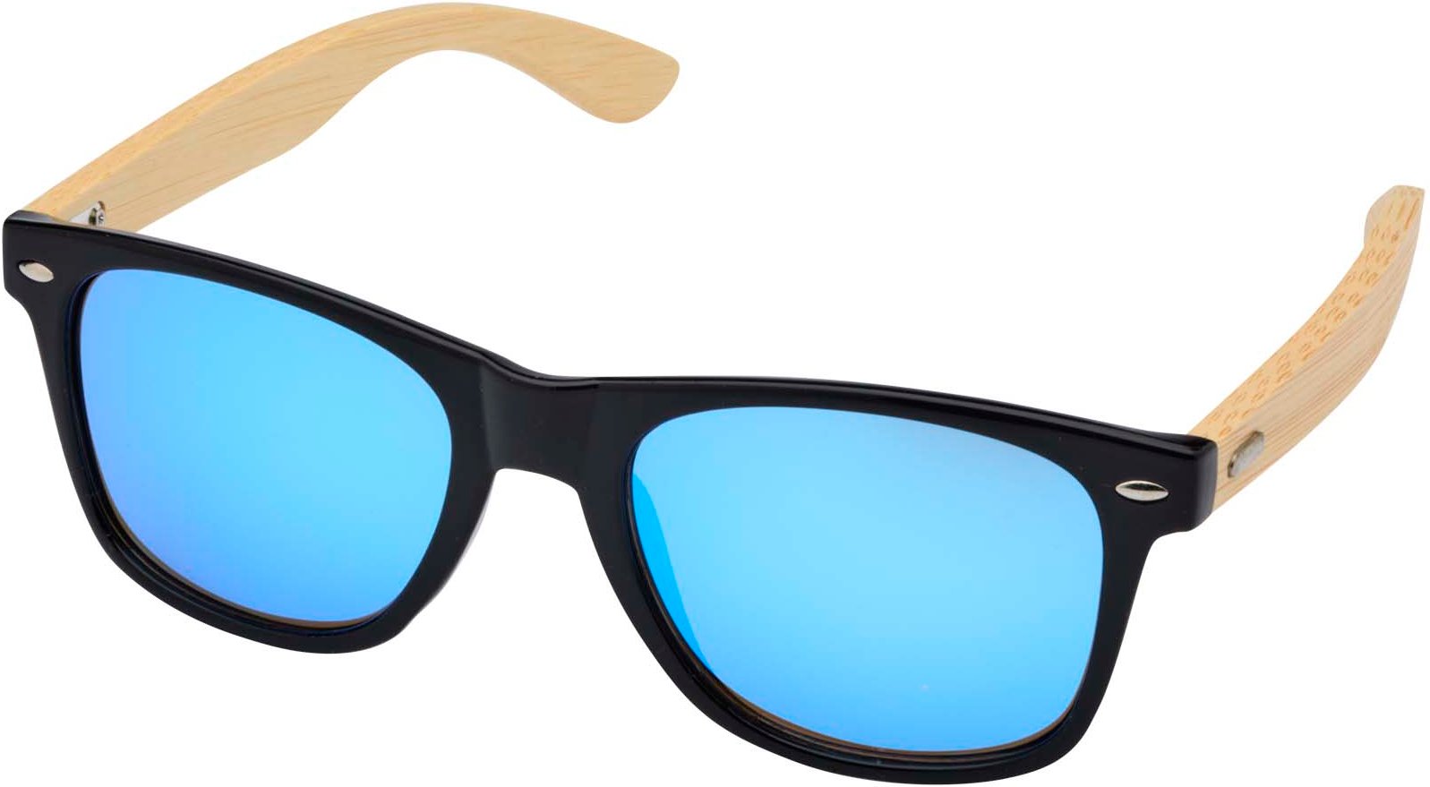 Hovedproduktbilde for Blå/Naturhvit Hue Bambus  Solbriller