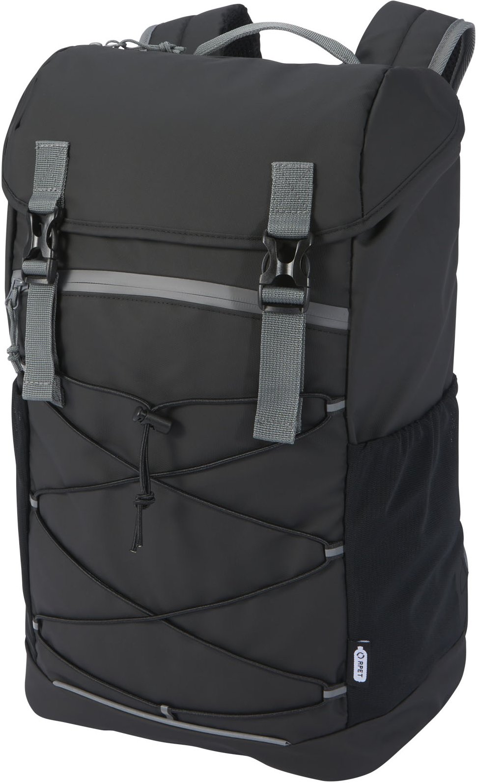 Hovedproduktbilde for Solid svart Aqua GRS RPET Vannavstøtende  Ryggsekk