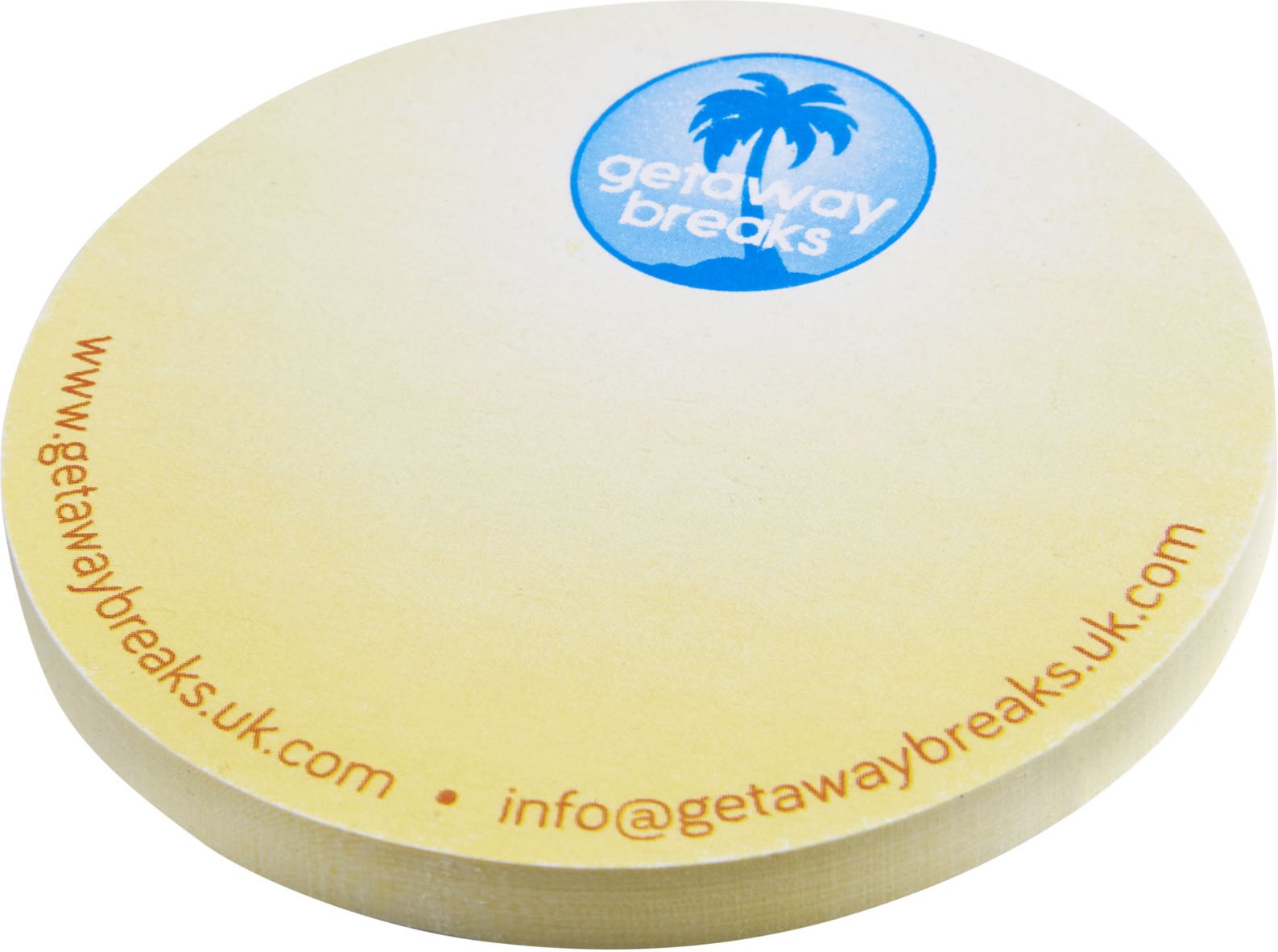 Hovedproduktbilde for Hvit Sticky-Mate® Sirkelformede Klistrelapper