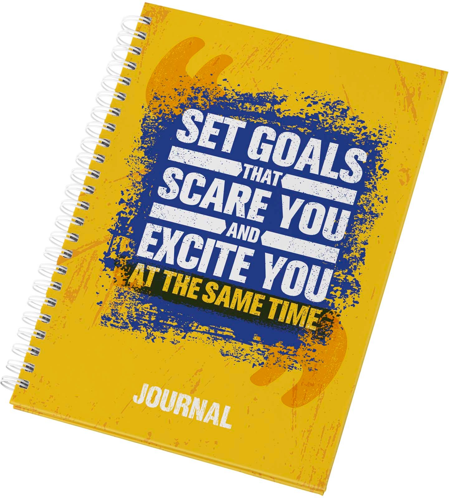 Hovedproduktbilde for Hvit Desk-Mate® A5 Notatbok med Hardt Omslag