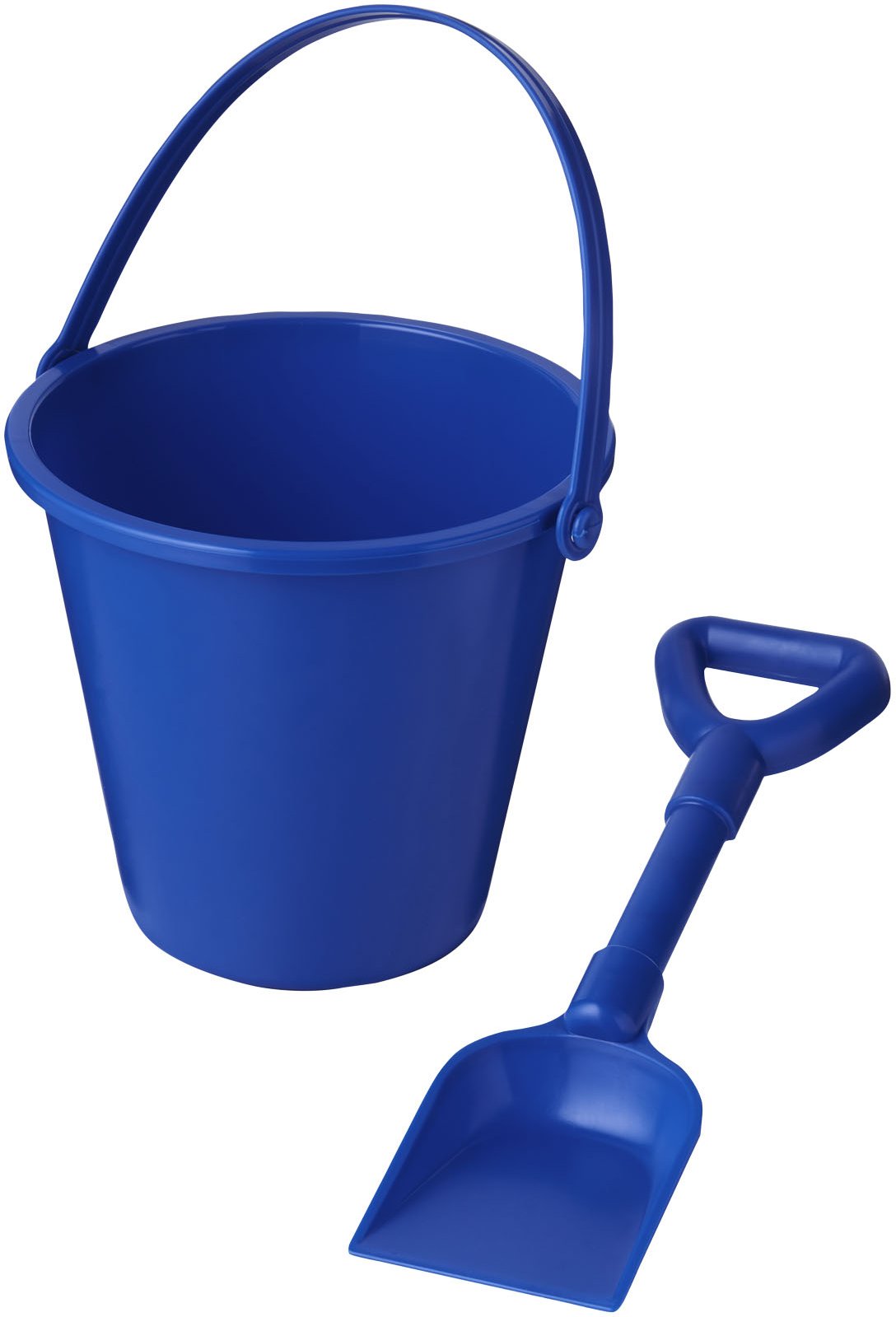 Hovedproduktbilde for Blå Tides Resirkulert Plast Strandbøtte og Spade