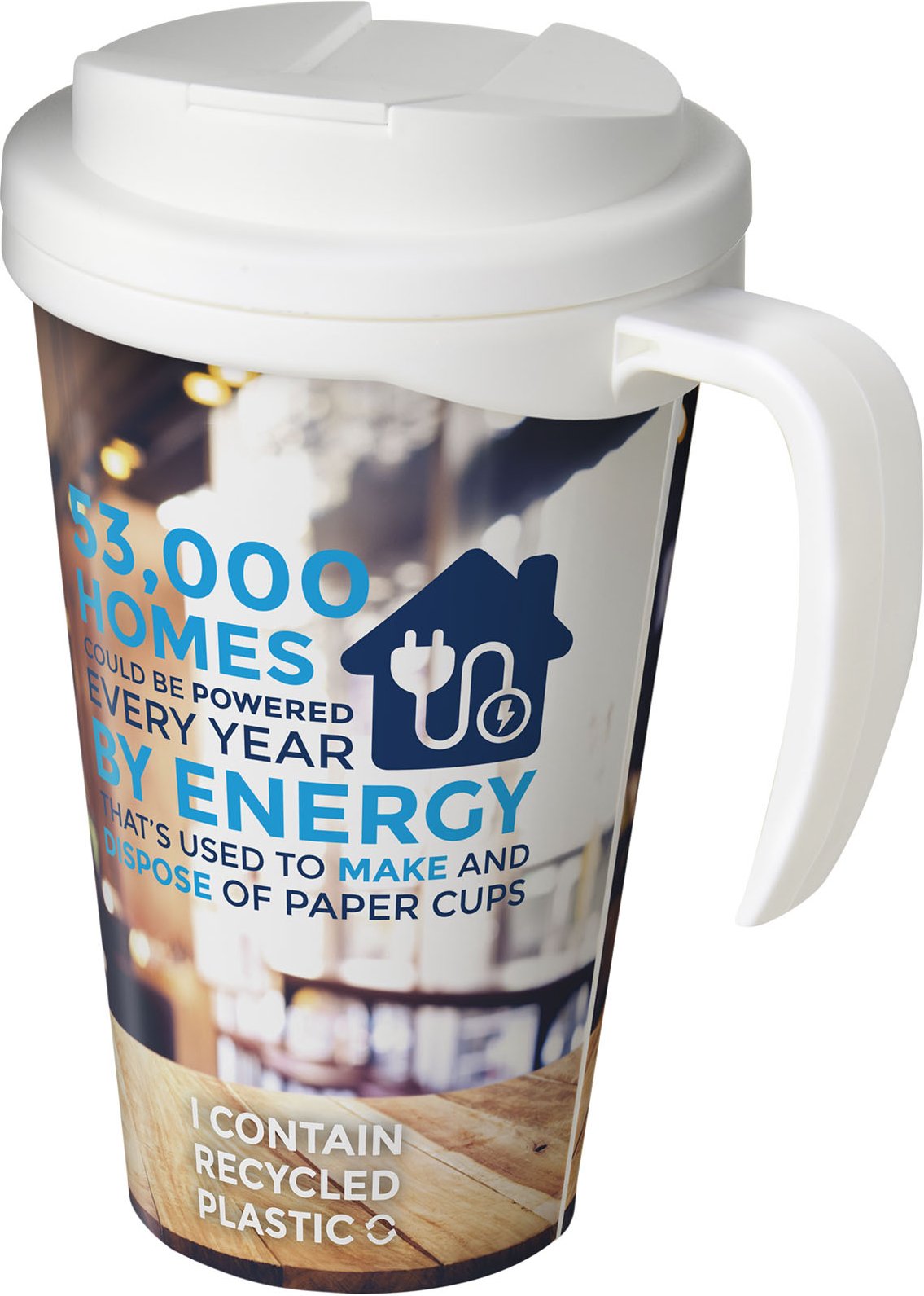 Hovedproduktbilde for Hvit Brite-Americano® Grande 350 ml Sølesikker Termokopp