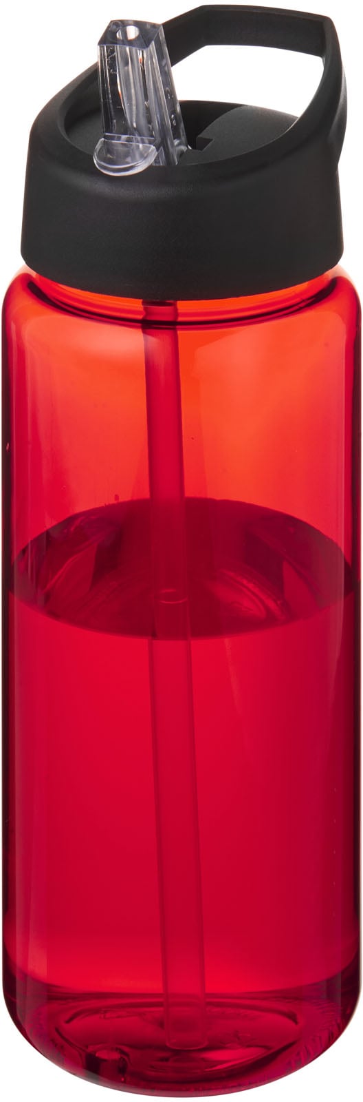 Hovedproduktbilde for Rød/Solid svart H2O Active® Octave 600 ml Tritan Tut Lokk Sportsflaske