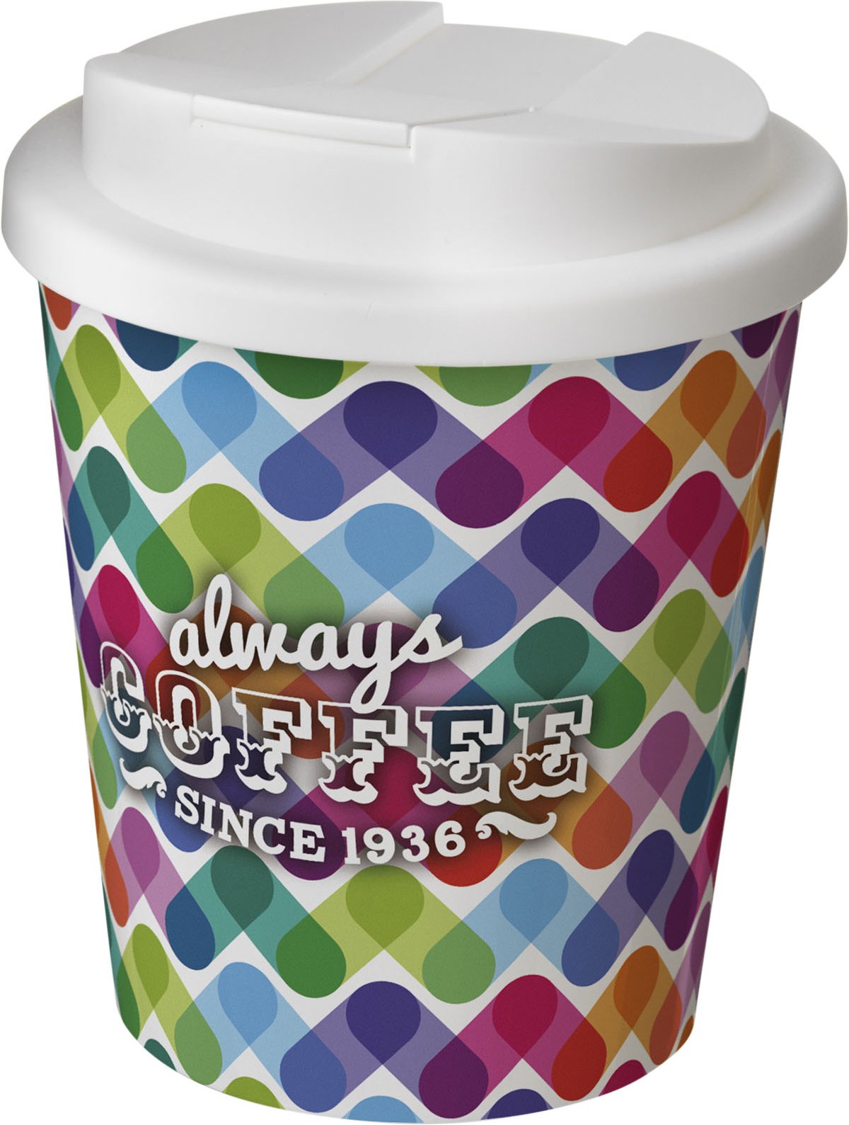 Hovedproduktbilde for Hvit Brite-Americano® Espresso 250 ml Sølesikker Termokopp