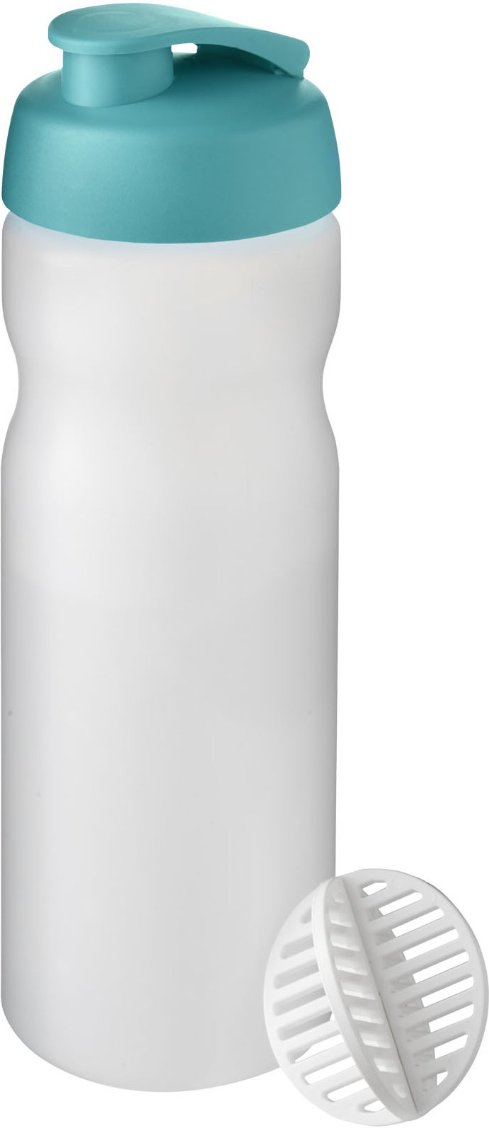 Hovedproduktbilde for Akvamarin/Frostet klar Baseline Plus 650 ml Shaker Sportsflaske