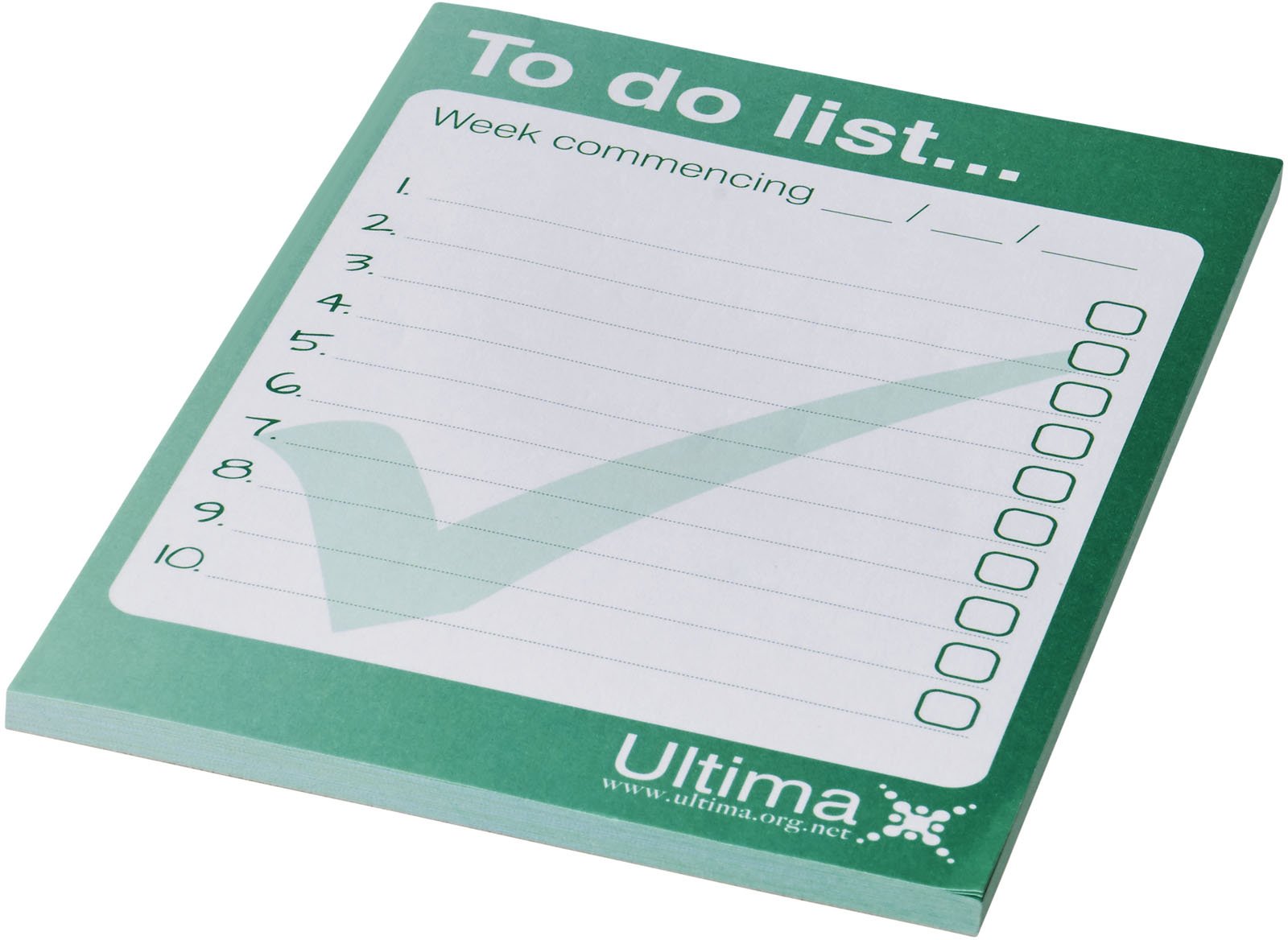 Hovedproduktbilde for Hvit Desk-Mate® A6 Notatblokk