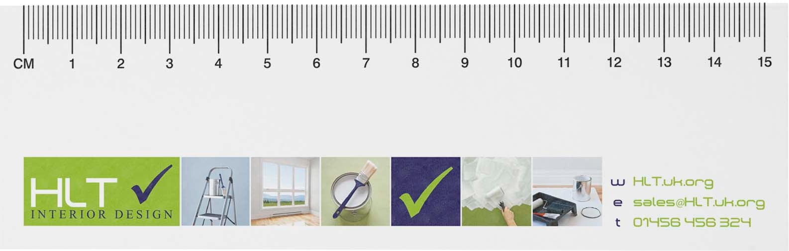 Hovedproduktbilde for Hvit Sticky-Mate® Resirkulerte Klistrelapper med Trykt Linjal