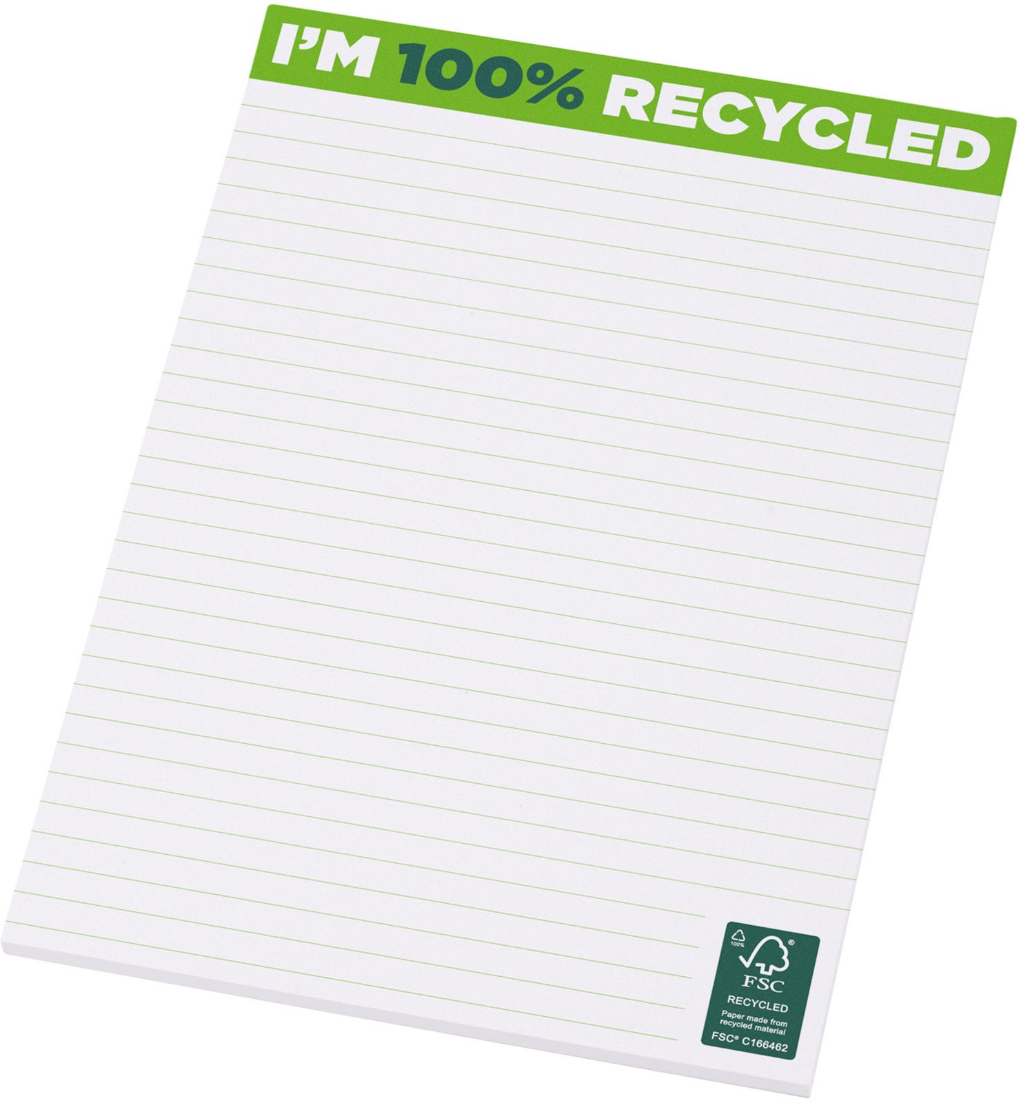 Hovedproduktbilde for Hvit Desk-Mate® Resirkulert A5 Notatblokk