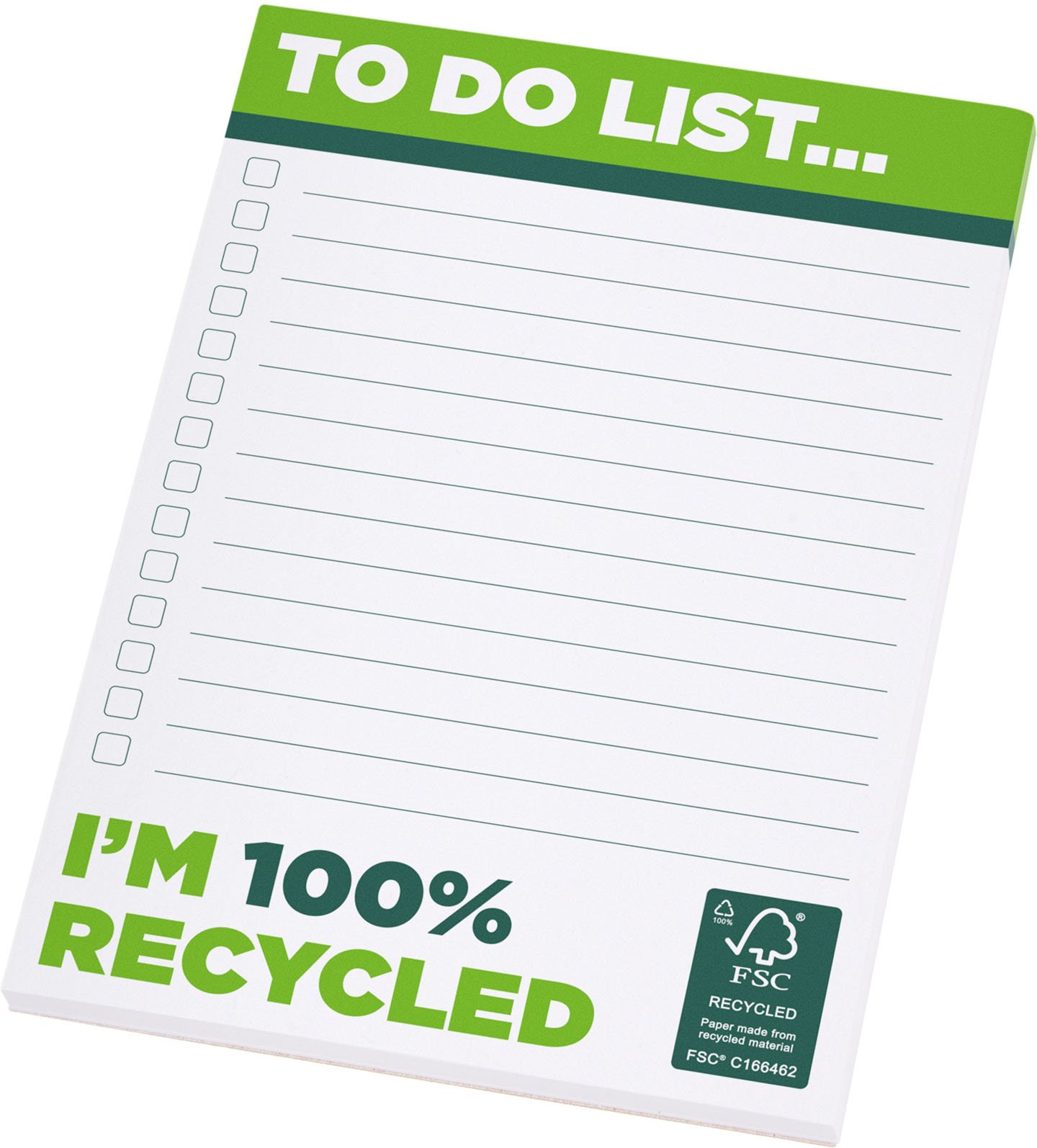 Hovedproduktbilde for Hvit Desk-Mate® Resirkulert A6 Notatblokk