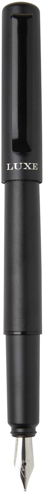 Hovedproduktbilde for Solid svart Luxe Lucetta Resirkulert Aluminium Svart Blekk Fyllepenn