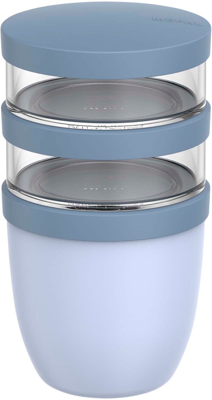 Hovedproduktbilde for Blå Mepal Mepal Ellipse 3-delers isolert matbeholder à 500 ml + 2 x 200 ml