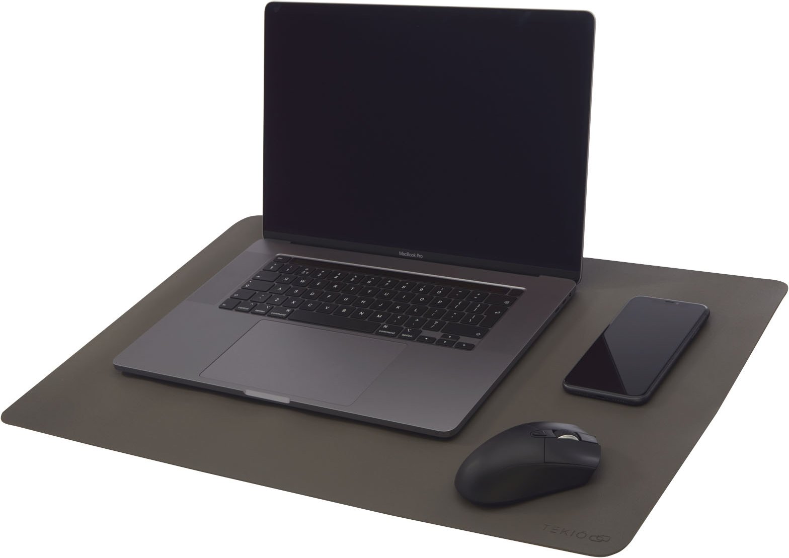 Hovedproduktbilde for Mørk grå Tekiō Hybrid Skrivebordsmatte