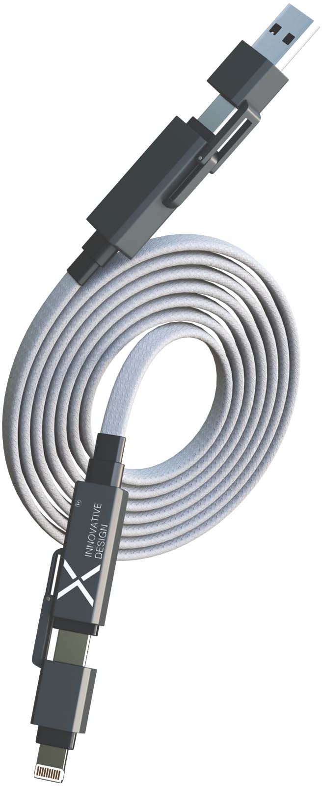 Hovedproduktbilde for Grå SCX.design SCX.design C58 60 W magnetisk flat ladekabel