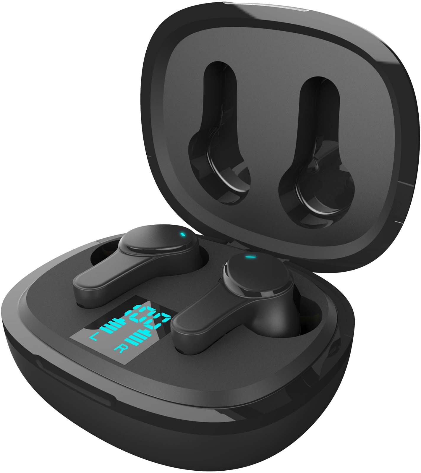 Hovedproduktbilde for Solid svart Prixton TWS159 ENC og ANC Ørepropper