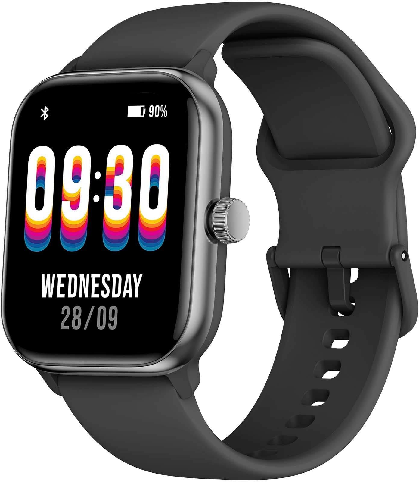 Hovedproduktbilde for Solid svart Prixton SWB32 Alexa Smartklokke