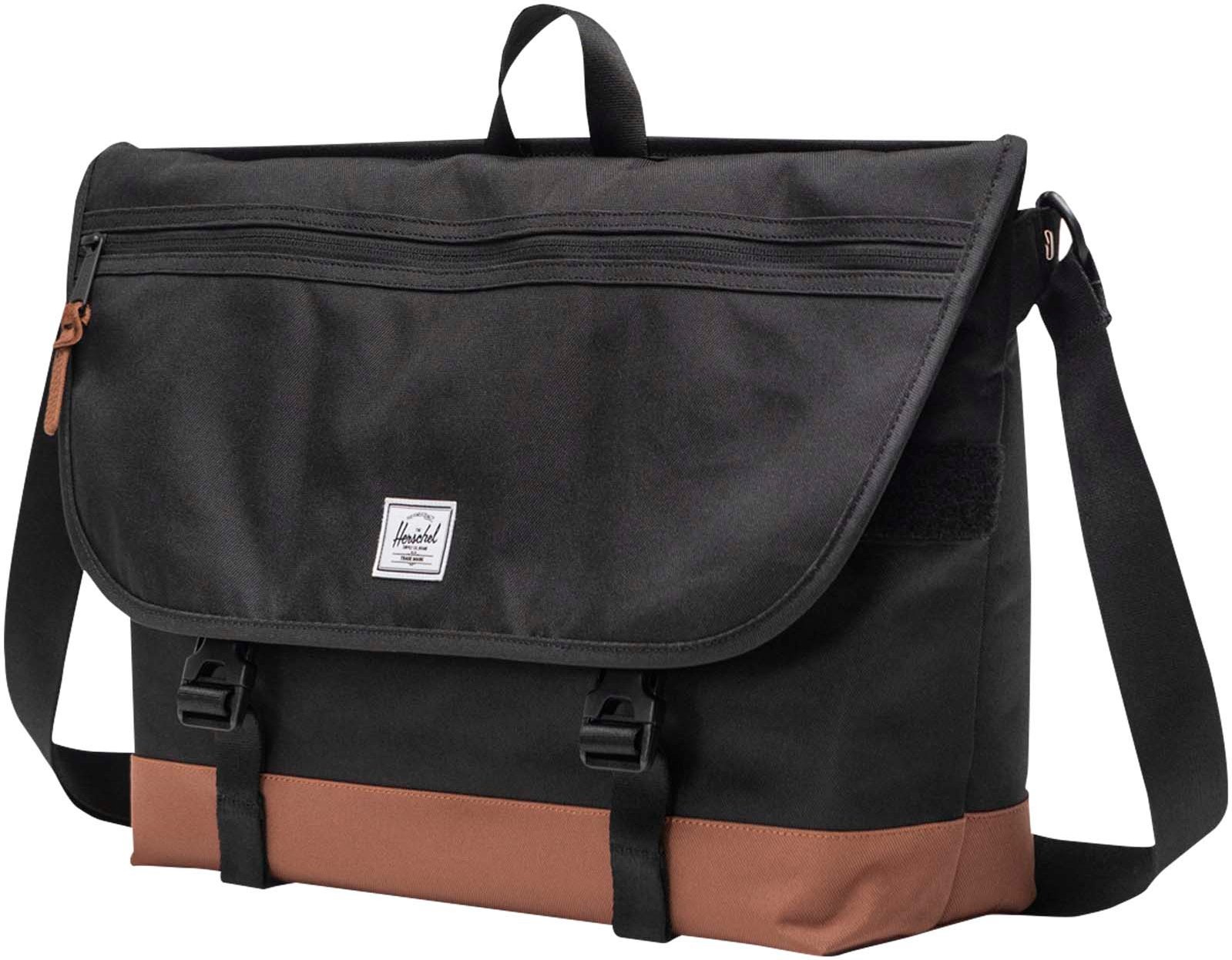 Hovedproduktbilde for Solid svart Herschel Cove Resirkulert PC-veske