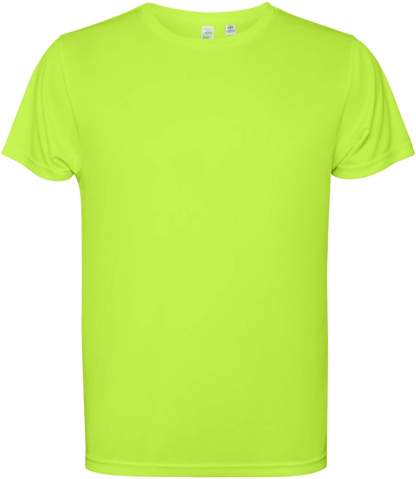 Hovedproduktbilde for Fluorgrønn Roly Estoril Teknisk T-skjorte Barn