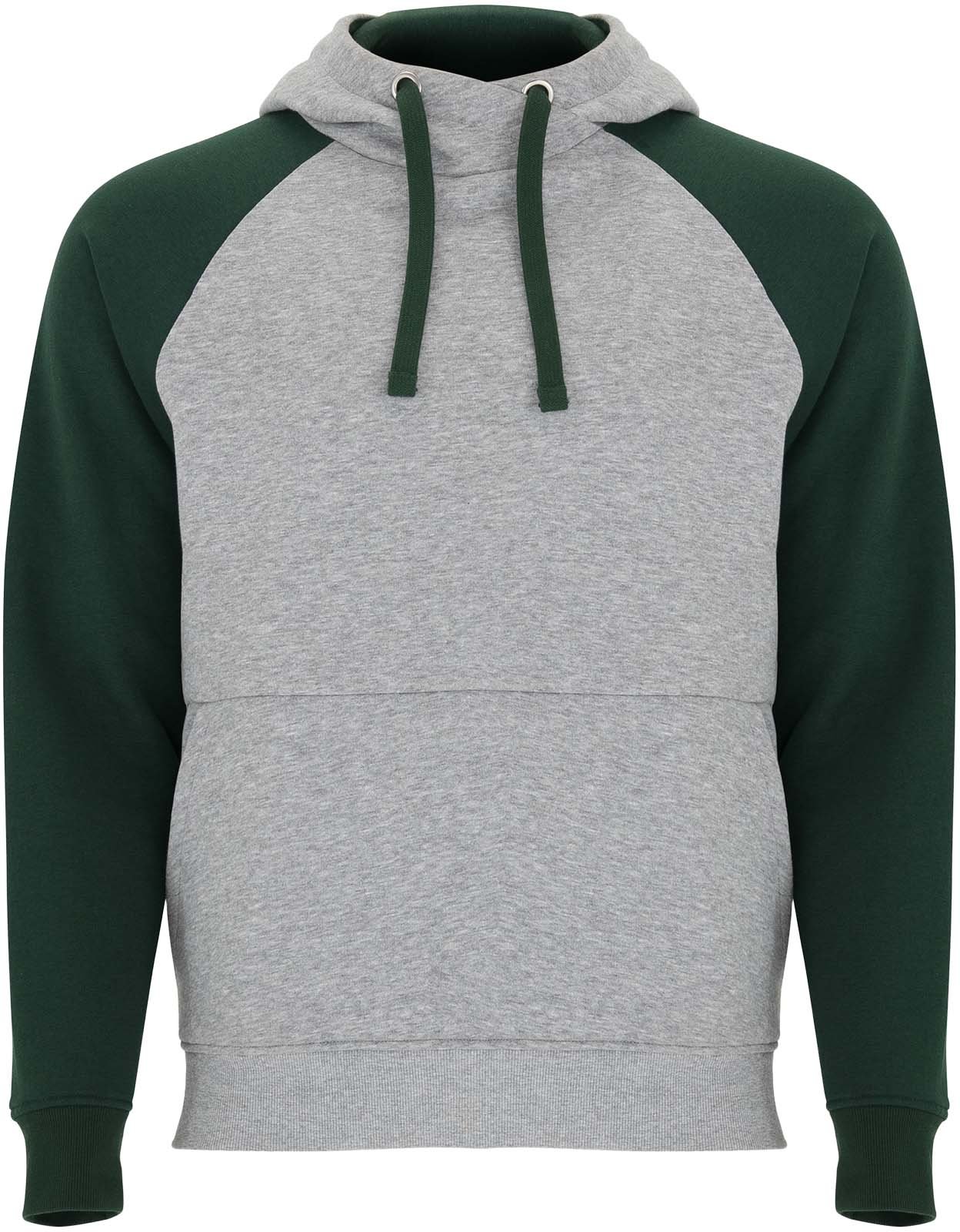 Hovedproduktbilde for Lynggrå/Flaskegrønn Roly Badet Tofarget Hettegenser Barn