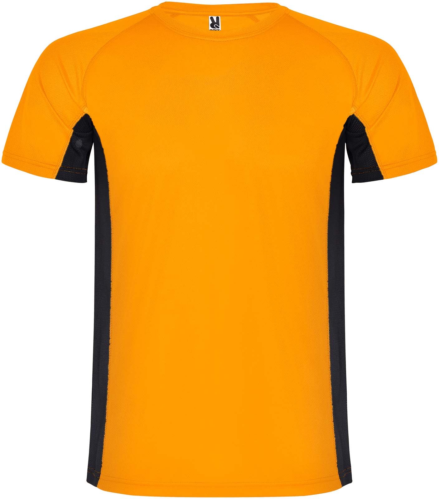 Hovedproduktbilde for Fluor oransje/Solid svart Roly Shanghai Teknisk T-skjorte Barn