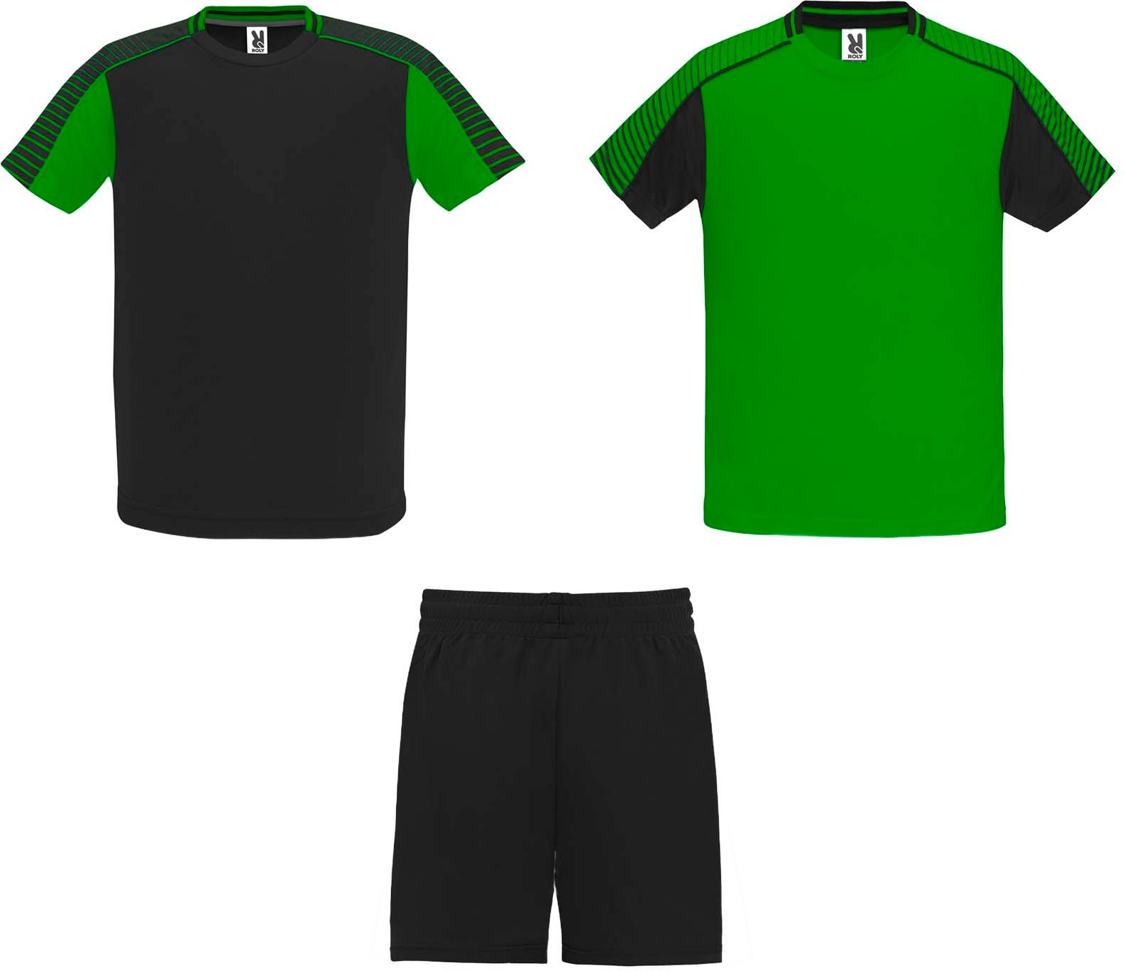 Hovedproduktbilde for Bregnegrønn/Solid svart Roly Juve Voksen Sportssett