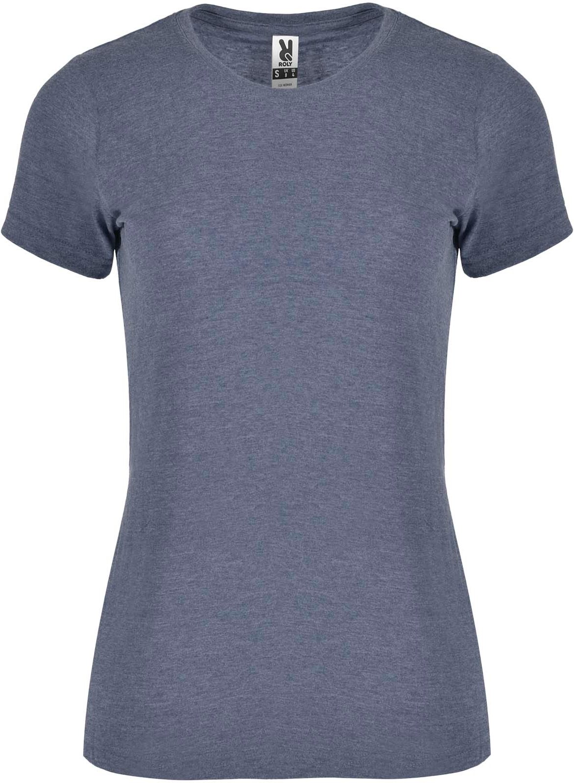 Hovedproduktbilde for Melert denimblå Roly Fox Melert T-skjorte Dame