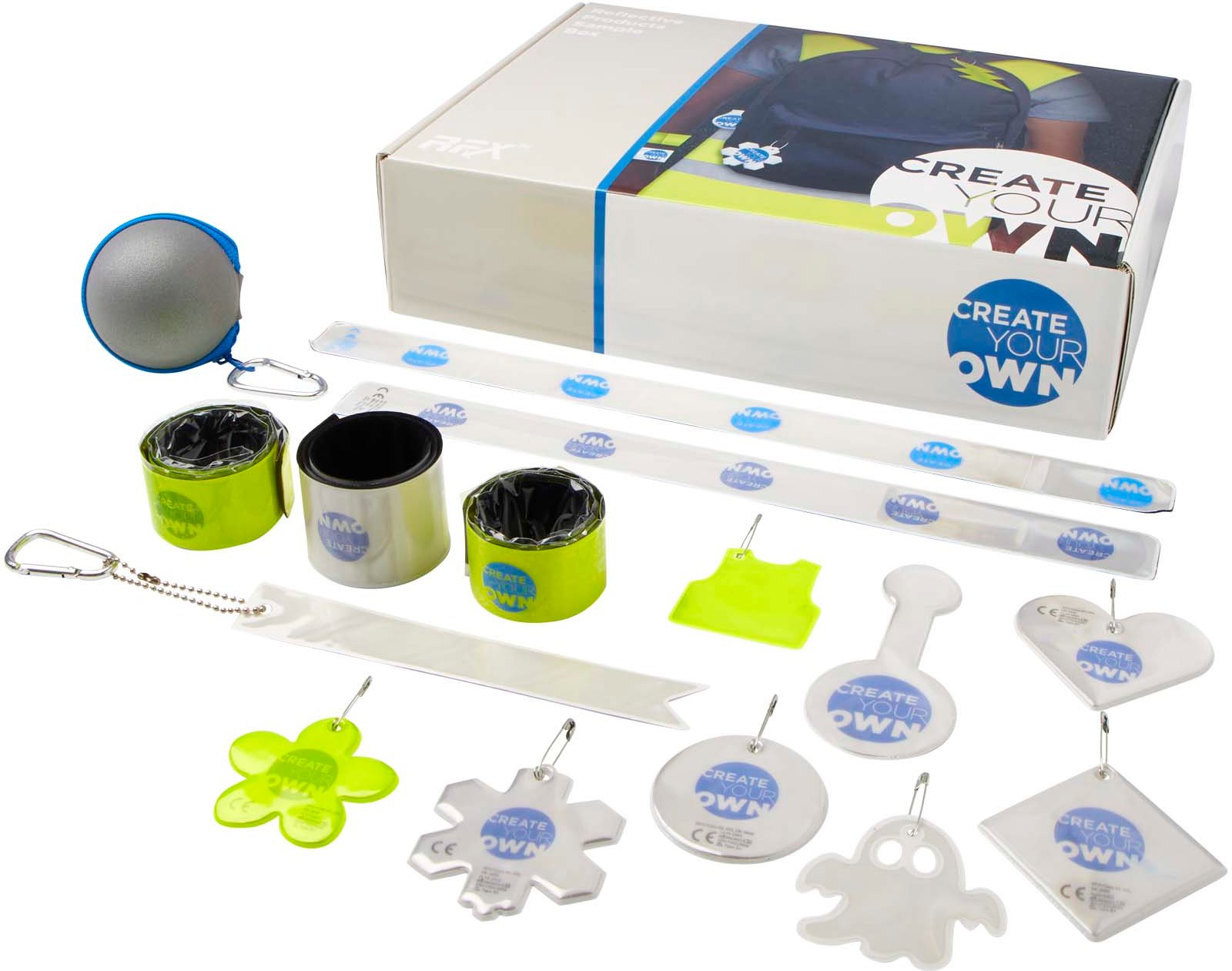 Hovedproduktbilde for Hvit RFX Prøveboks med Reflekser