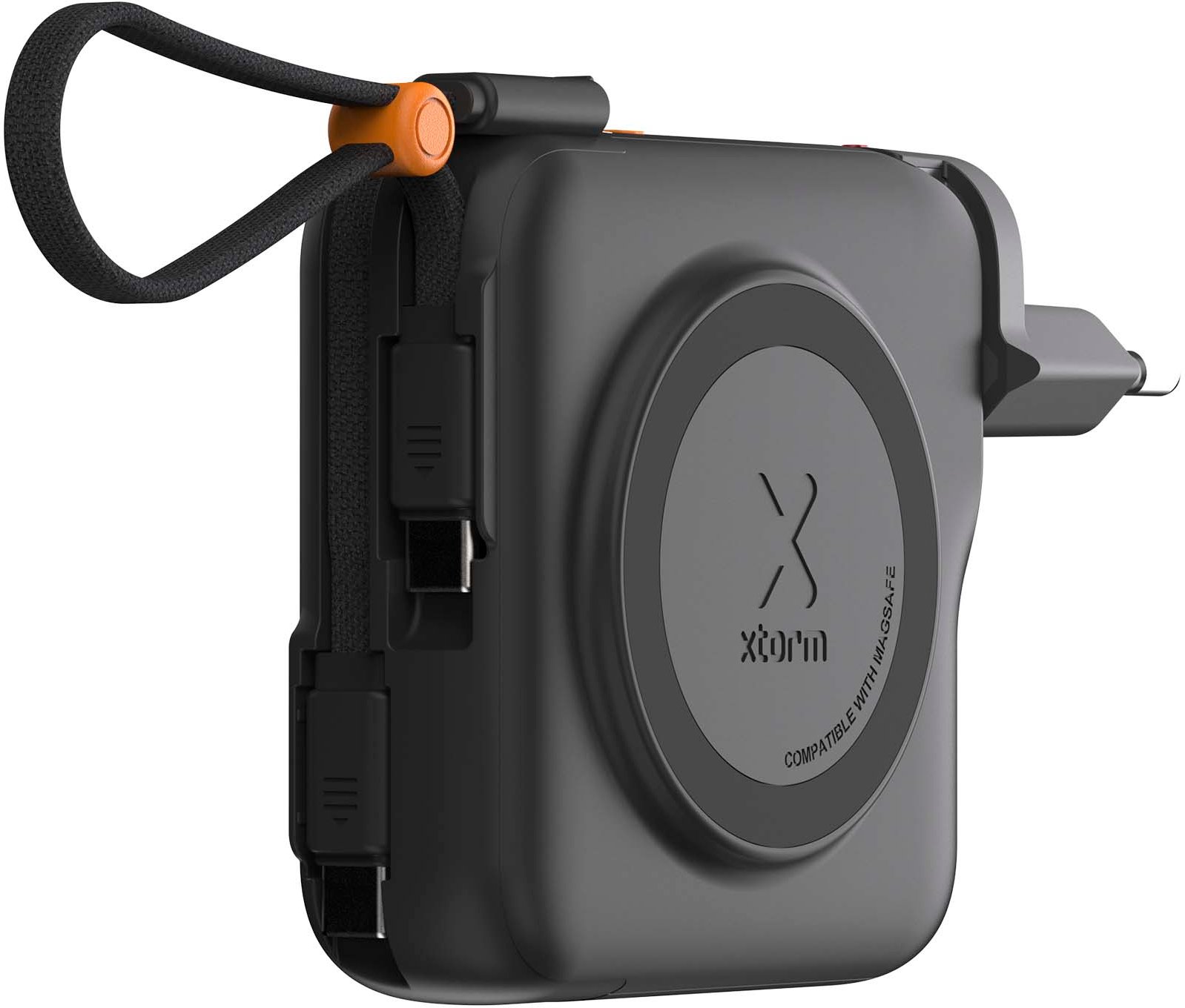 Hovedproduktbilde for Solid svart Xtorm Xtorm TravelPro 30 W 10 000 mAh 3-i-1 reiselader